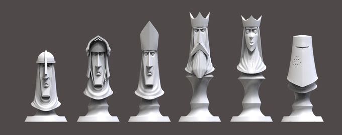 knight chess set 2